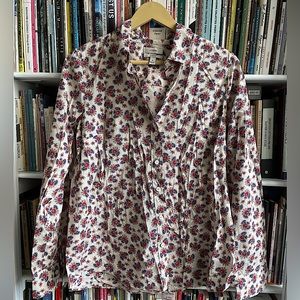 J Crew Perfect Shirt with Provençal Pattern 10